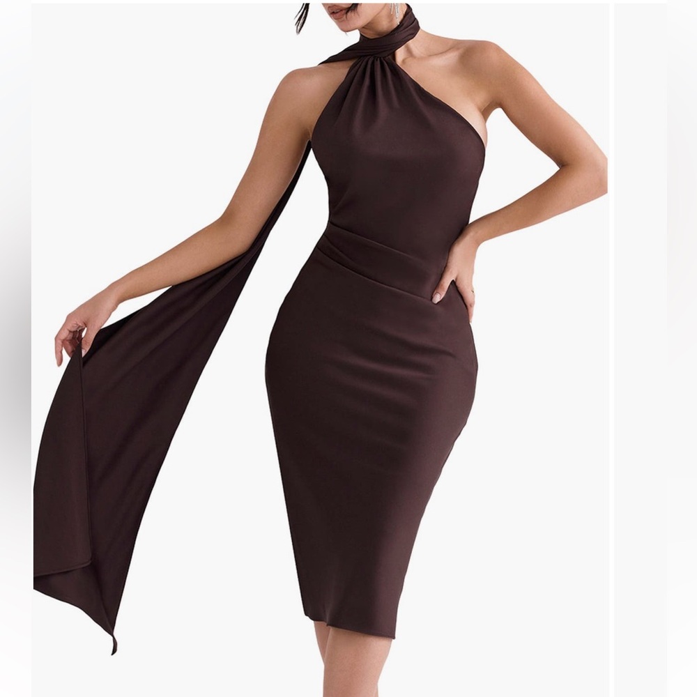 Brown elegant dress